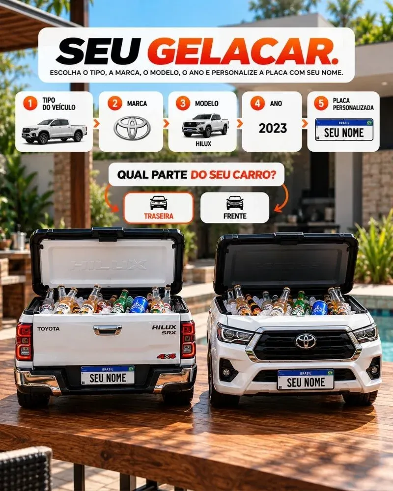 Opções para personalizar o Truck Chill